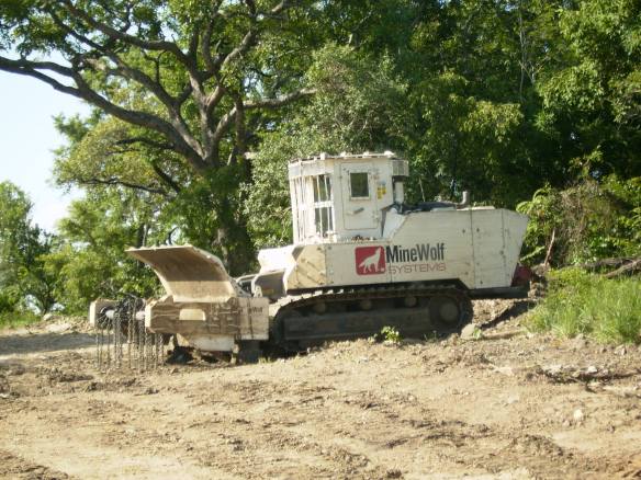 Mine clearance machines