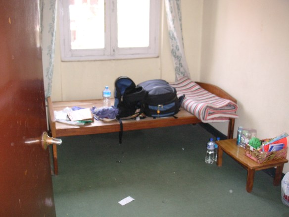 My tiny little room all empty and packed up!