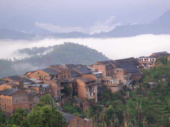 Bandipur, perched on a ridge