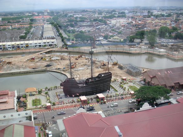 Strange stranded boat