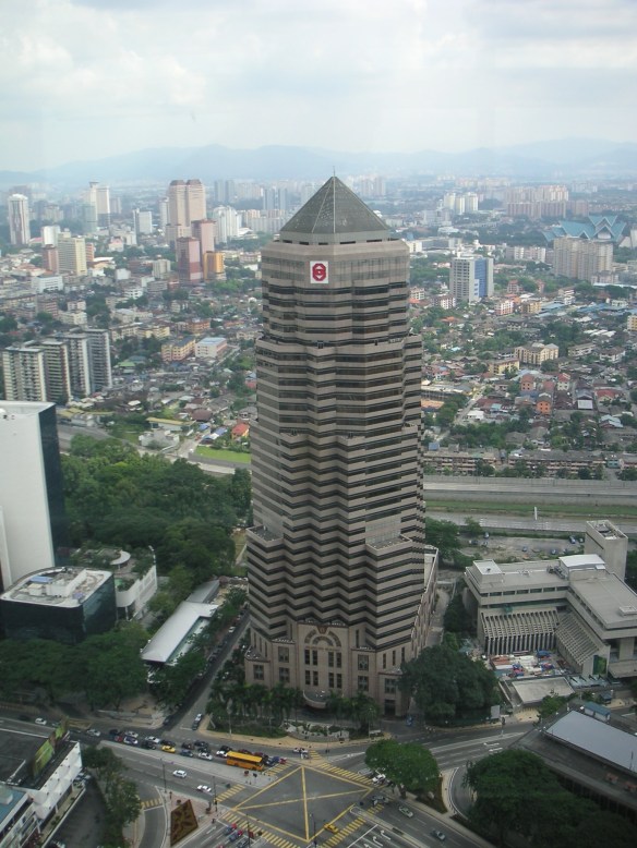 View from the Petronas Towers platform in KL