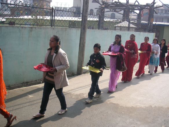 ..bringing gifts and sweets