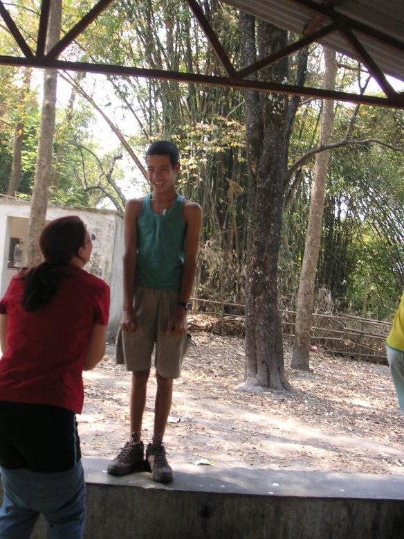 The very mention of tickling renders Yanri helpless....