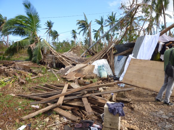 The remains of Amelito and Mary-Ann's house