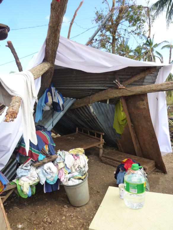 Inside the "tree house"